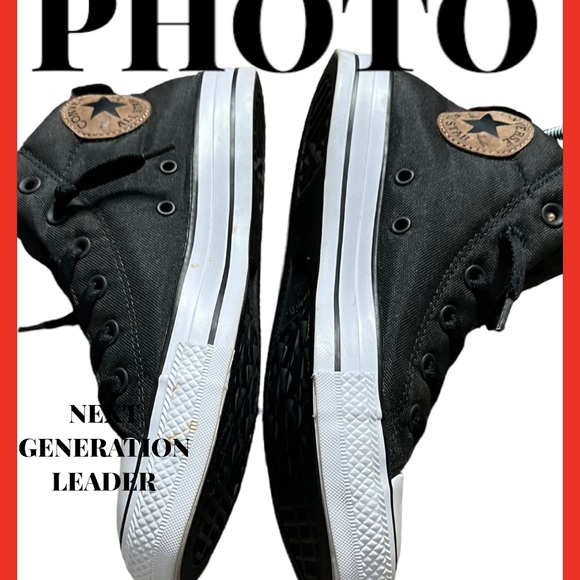 Rare*Converse all star gym shoes mens Size 7 high top - Picture 6 of 13